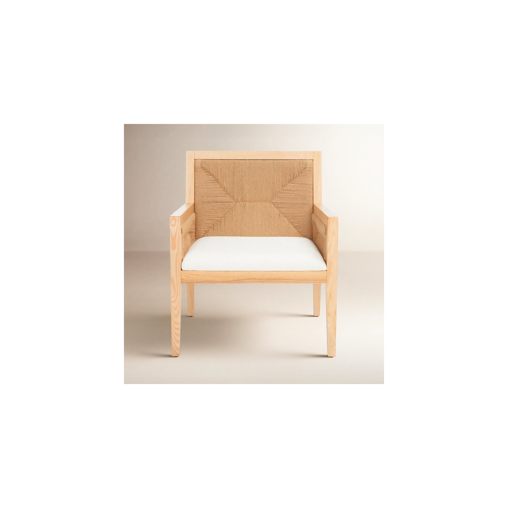 Hudgins Woven Accent Chair, Natural