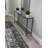 Mirrored Glass Top Metal Console Table