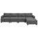 Anureet L shaped Modular Sectional Sofa Gray Sofa with Chaise