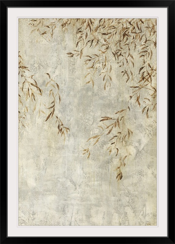 'Willow Calm' Print, Noir encadré, 26" H x 20" lx 1" p