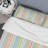 Multicolor Grunge Striped - Abstract Duvet Cover Set - Microfiber Polyester