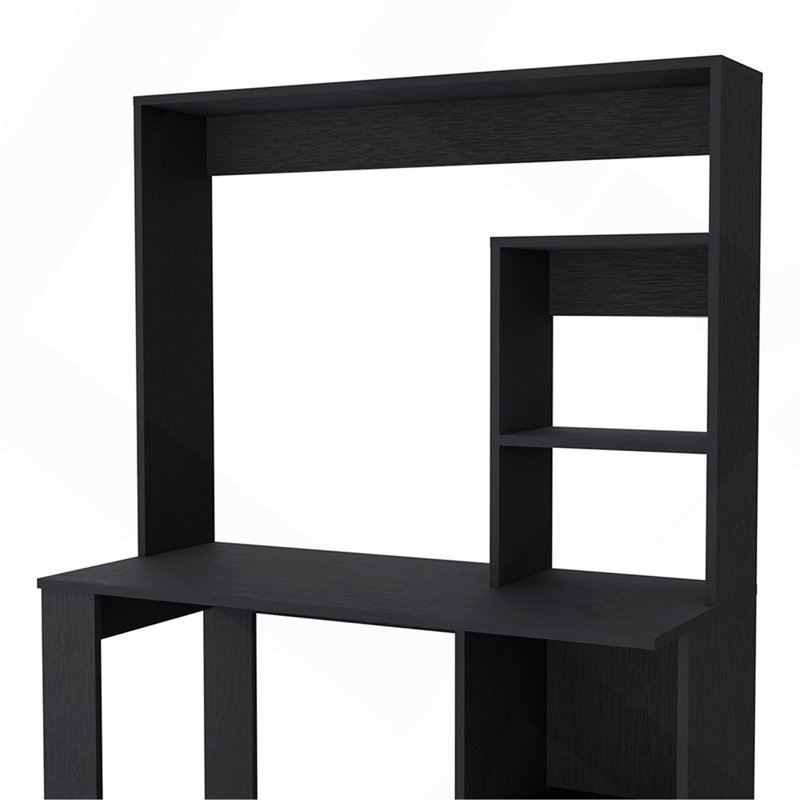Bureau Ryndon, huche, finition noire, Noir