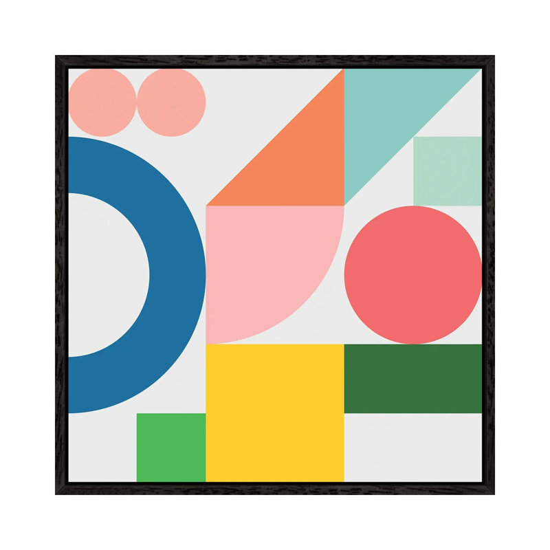 Playpark III - Print on Canvas, Black Framed, 93.98 cm H x 93.98 cm W
