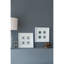 Boîte murale décorative 15,57 po x 1,2 po x 15,7 po S / 2