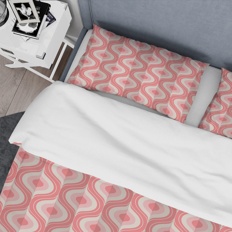 Retro Art Deco - Mid century bedding set - Modern Mid-century Bed cover set, Full/Queen Duvet Cover + 2 Shams