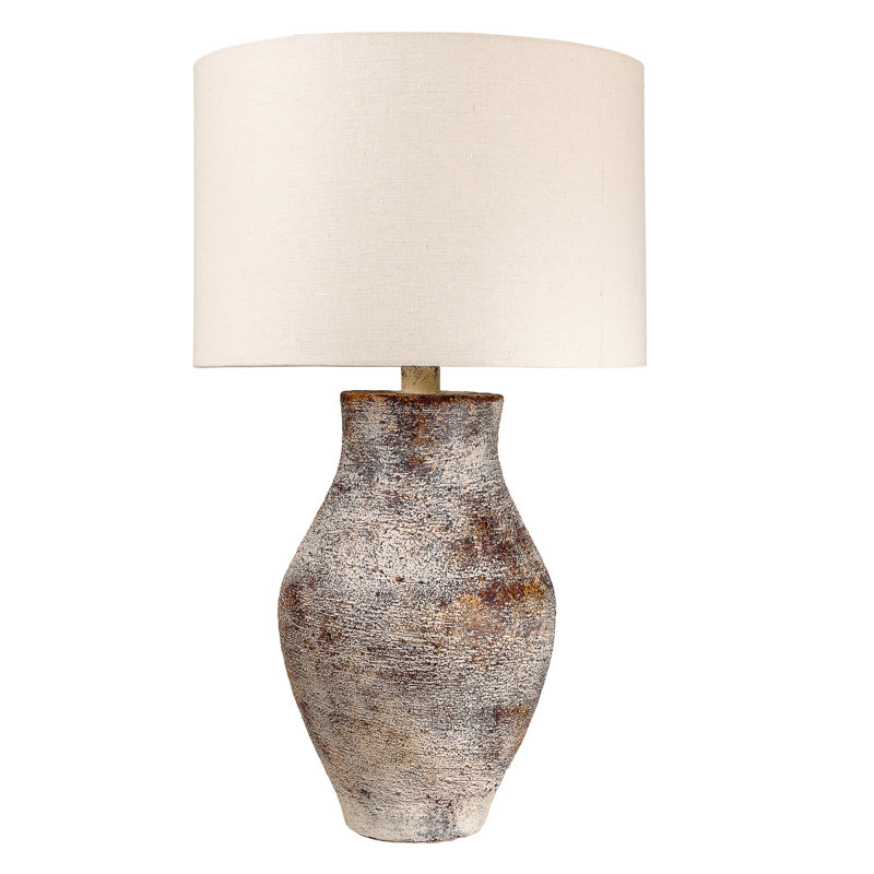 Makela Hydrocal Table Lamp, Brown, No