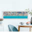 Blue Umbrella Beach - Single Picture Frame Print-1076836684