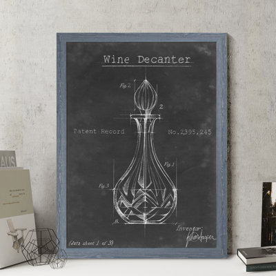 Barware Blueprint VIII by Paul Cezanne - Single Picture Frame Painting