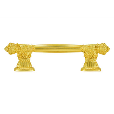 TOULOUSE 3-1/2" CENTER TO CENTER PULL IN SATIN PLATE