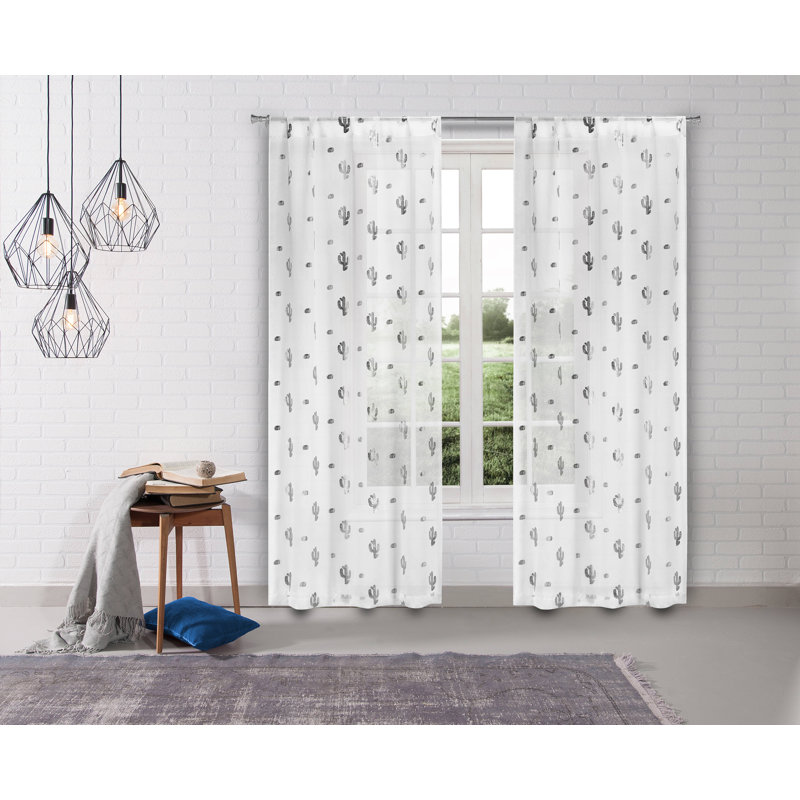 Semi Sheer Curtain Pair