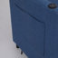Avec fauteuil inclinable avec canapé-lit 3-en-1 Canapé-lit escamotable Fauteuil-lit simple réglable avec ports USB, poche latérale, tissu en lin revêtu de bleu marine-1286623879