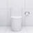 Glossy White Toilet With Advanced Flushing And Easy Maintenance Porcelain Powerful Flush Skirted Look-121773969
