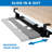 Mount-It! Ergonomic Sliding Under Desk Clamp Keyboard Tray and Mouse Platform, 26.4" x 11.8"