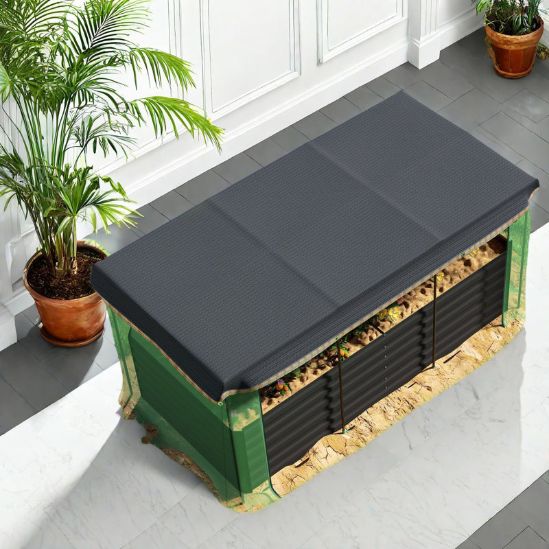 Durable Steel Planters With Shade Cloth For Home Or Garden