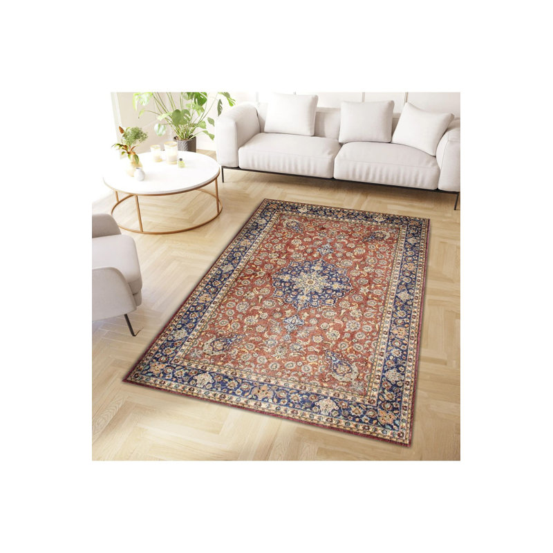 Tapis décoratif lavable à la machine, Tapis de couloir 4 pi 11 po x 9 pi 10 po