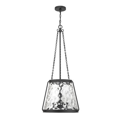 Arieus 4-Light Geometric Pendant in Black