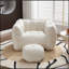 Luxueux fauteuil à billes en chenille avec mousse haute résilience, parfait pour des sièges confortables et polyvalents dans n'importe quelle pièce