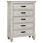 Ensemble de chambre avec grand lit 5 pièces Cordellia - blanc vieilli-122092896-122092895