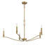 Lustre 5 lumières Meridian en laiton naturel-1601068646