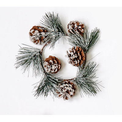 Anneau de bougie Snowy Pine & Cone