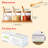 3 PCS Stylish Simple Condiment Canisters Pots Set, Decorative Storage Seasoning Glass Container Box With Bamboo Spoon Lid And Base For Home Kitchen Café Storing Salt Sugar Pepper Spice