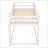 Twin Over Twin Solid Pine Wood Floor Bunk Bed - No Box Spring Needed, White for Small Spaces-815149247