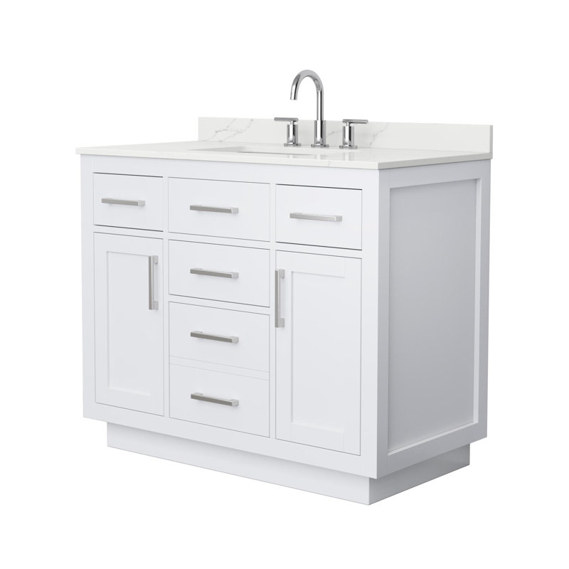 Beckett TK 42'' W Vanity, 8" Center, Brushed Nickel