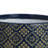 Hea Decorative Planter, Blue Gold Moroccan Pattern Footed Bowl, 10 Inch