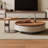 Brown Solid Wood Round Coffee Table Sets-673932636