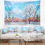 Peinture paysage arbre en tapisserie d'hiver-28484146