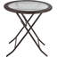 Snelson Round Metal Folding Outdoor Coffee Table , 68cm cm W 68cm cm D