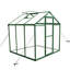 Serre de 6 pi x 6 pi - Panneaux en polycarbonate résistants au vent et à hauteur de cadre en aluminium pour une conception de jardinage toutes saisons