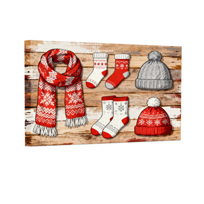 «Christmas Snowflake», ensemble de 3 reproductions d'art sur toile