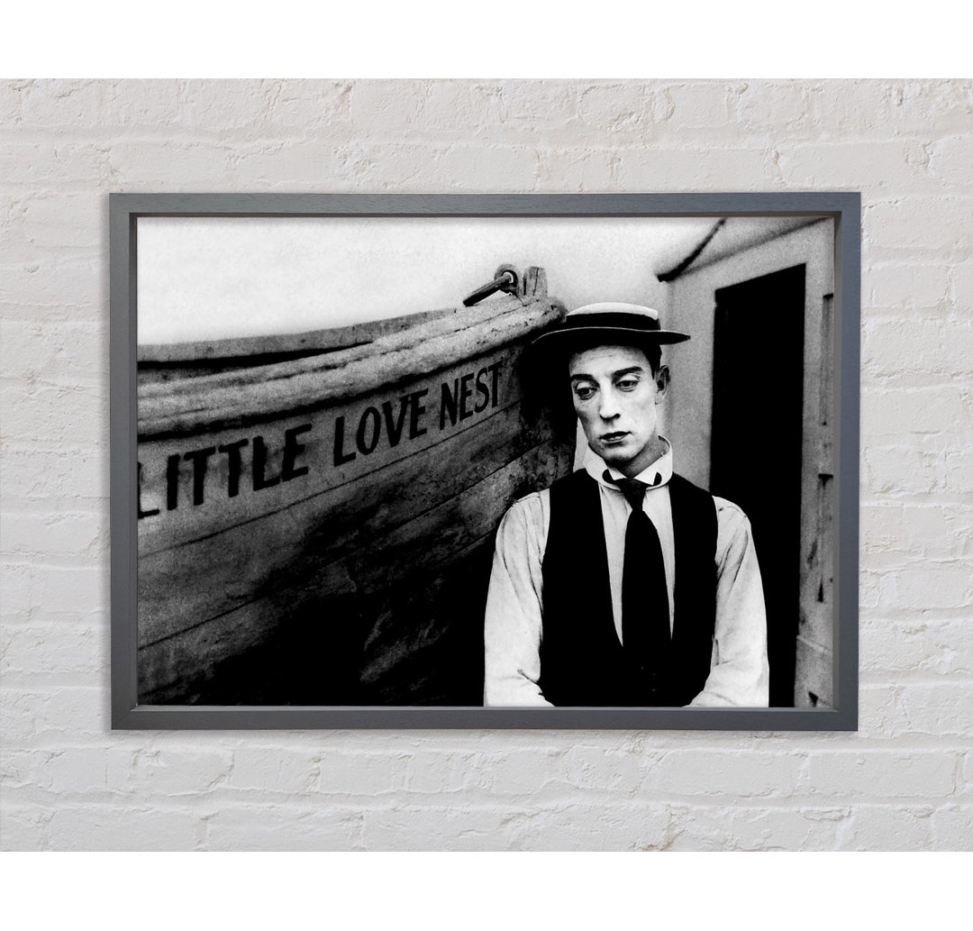 Buster Keaton Kleines Liebesnest - Einzelner Bilderrahmen Kunstdrucke auf Leinwand