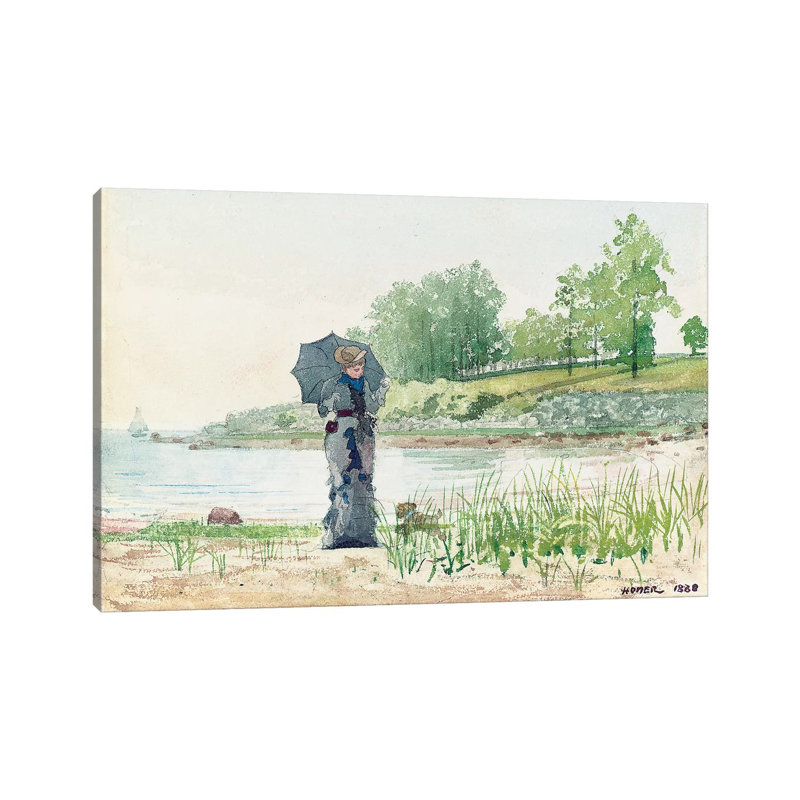 Young Woman, 1880 by Winslow Homer - Wrapped Canvas Gallery-Wrapped Canvas Giclée, 20.32 cm H x 30.48 cm W