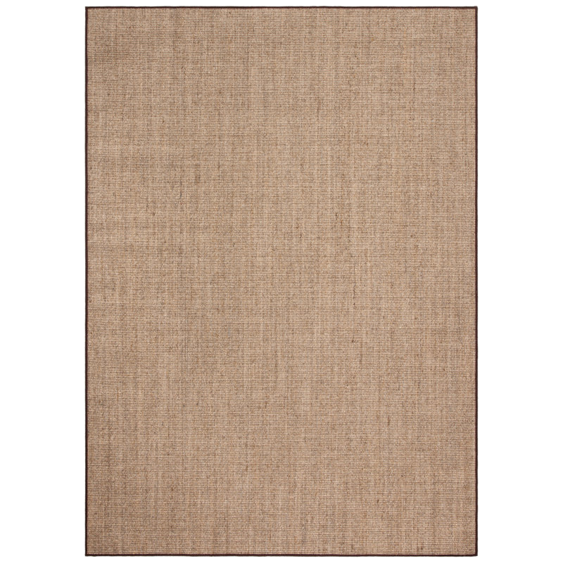 Martha Stewart Sisal/Jute Solid Color Rug in Brown, Rectangle 4' x 6'