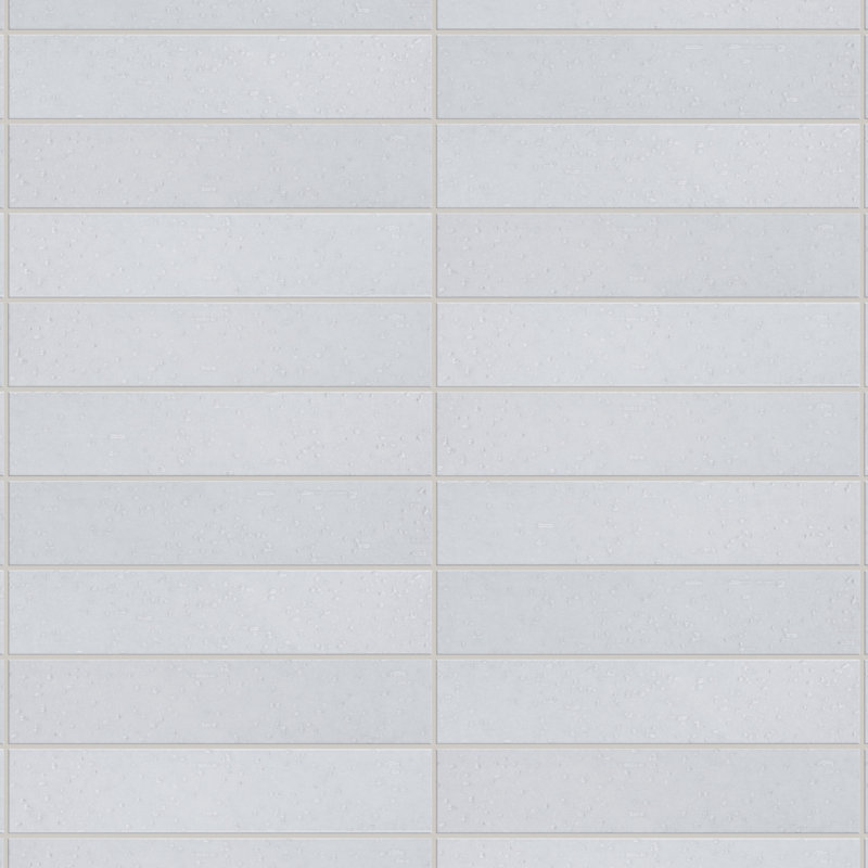 Muretto 2" x 10" Porcelain Stone Look Subway Wall & Floor Tile, Bianco