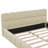 Upholstered Platform Bed with Thick Fabric, Grounded Bed with Solid Frame-402445373