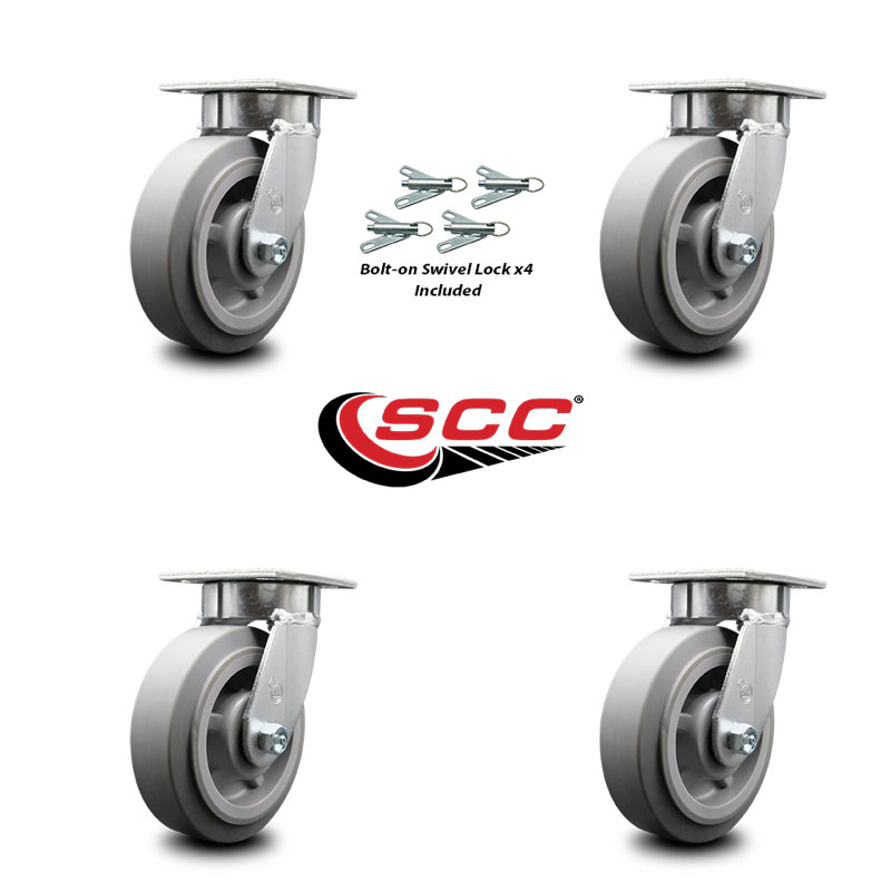 Kingpinless Thermoplastic Swivel Caster