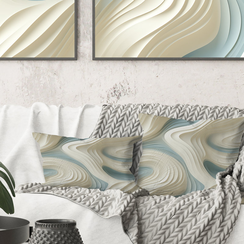 Abstract Throw Pillow, 16" x 16"
