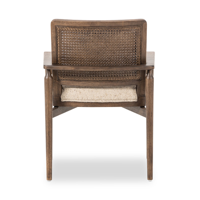 Xavier Upholstered Arm Chair, Beige Fabric