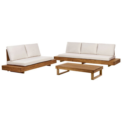 Corbe Wicker 5 - Person Garden Lounge Set with Cushions