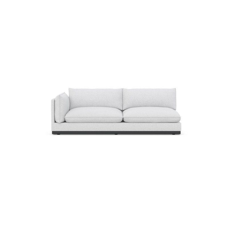 Camden Sofa, White Polyester