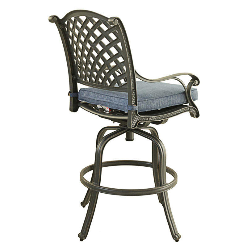 Tabouret de bar pivotant 30,5 po Bauerle, Marine