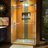 Sapphire 44" W x 76" H Bypass Semi-Frameless Shower Door-34055484-56457887