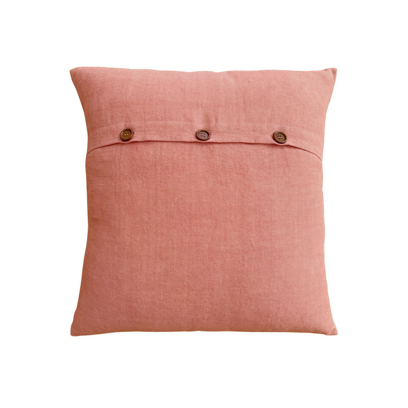 Birds Pillow Cover 20x20 Inch, Dusty Rose