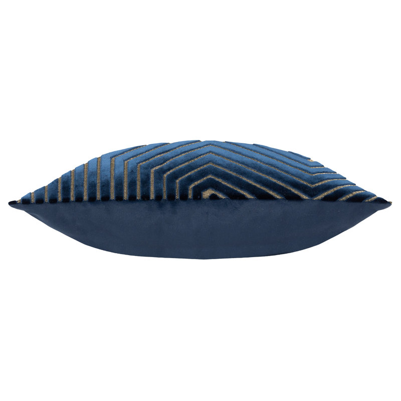 Evoke Square Cushion, Polyester, Navy