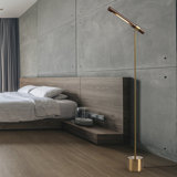 Drevonn 57.1'' Brass Task Floor Lamp