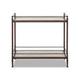 Eisen Nightstand-Striated Marble