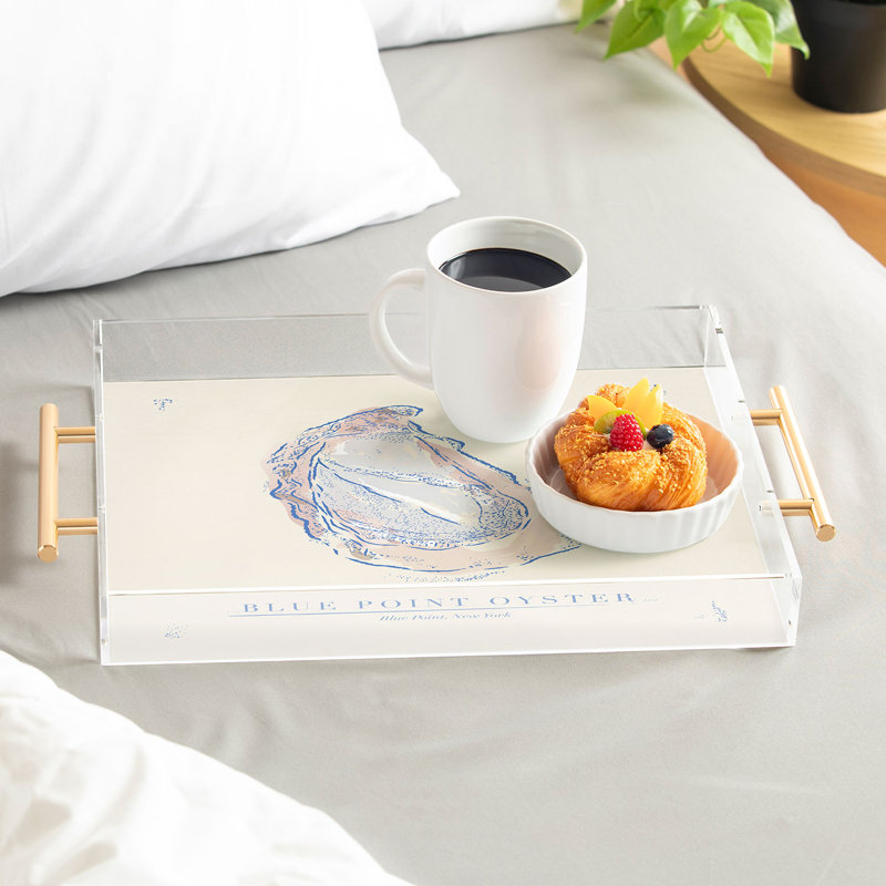 ad Oyster - Plateau acrylique bleu